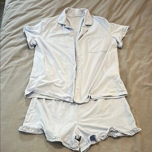 Women's Cotton Light Blue Pajama Set - Amazon Essentials